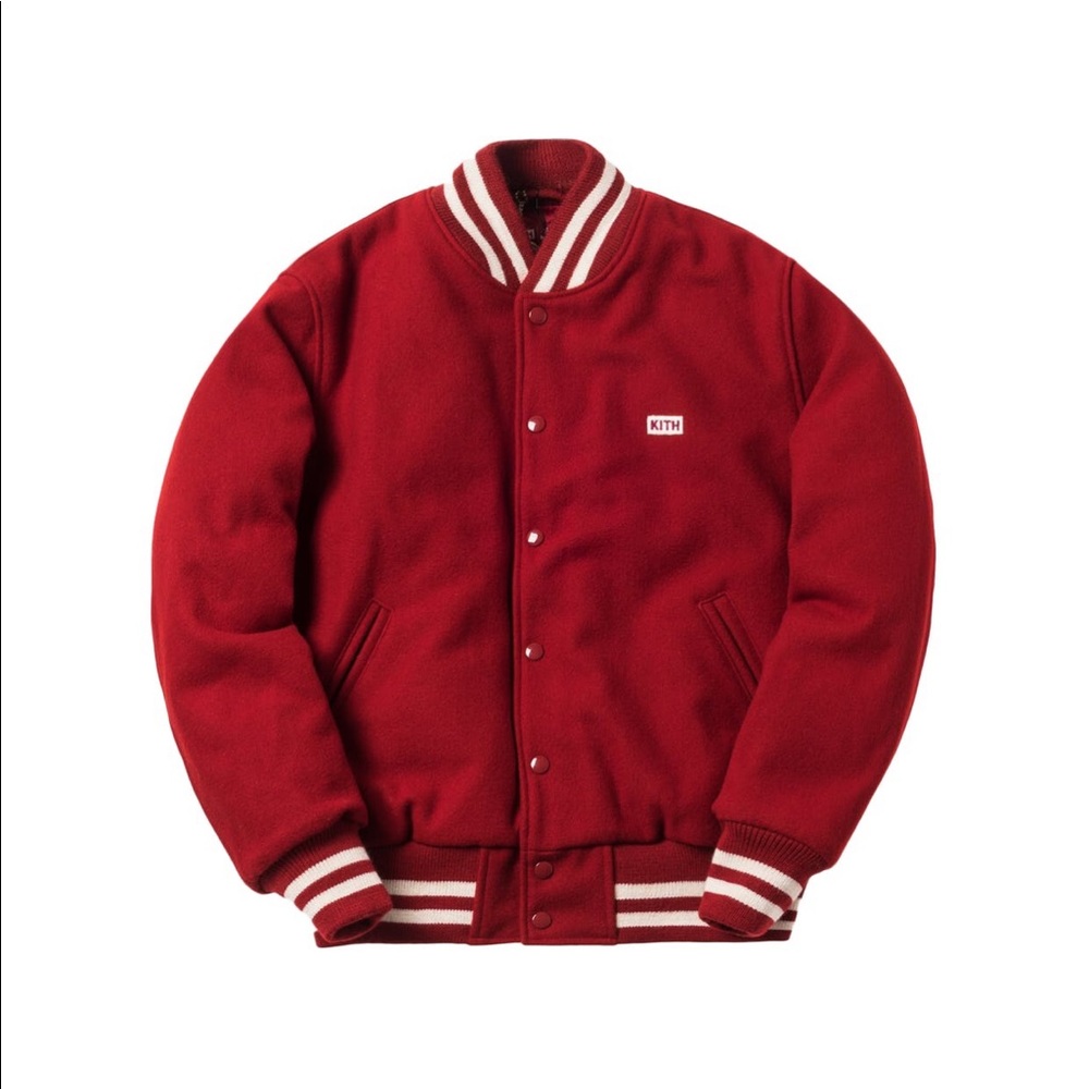 KITH x COCA COLA BEAR VARSITY JACKET